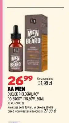Drogerie Natura Olejek pielęgnujący do brody i wąsów AA Men oferta