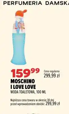 Drogerie Natura Woda toaletowa Moschino I Love oferta