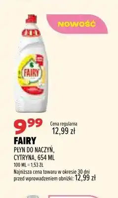 Drogerie Natura Płyn do naczyń cytryna Fairy oferta