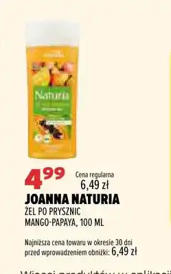 Drogerie Natura Żel pod prysznic mango-papaya Naturia Joanna oferta