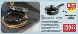 ALDI Patelnia Inicio 24 cm z pokrywką Tefal oferta