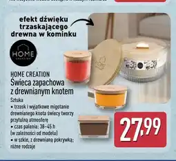 ALDI Świeca zapachowa z drewnianym knotem Home Creation oferta