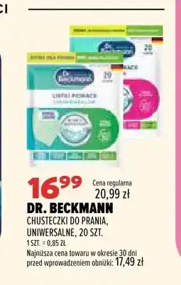 Drogerie Natura Chusteczki do prania uniwersalne Dr. Beckmann oferta