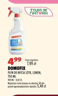 Drogerie Natura Płyn do mycia szyb Lemon Domofix oferta