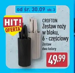 ALDI Zestaw noży w bloku 6-częściowy Crofton oferta