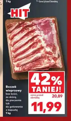 Kaufland Boczek wieprzowy bez kości ze skórą do pieczenia lub do gotowania z kapustą oferta