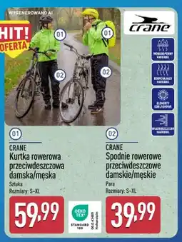 ALDI Kurtka rowerowa przeciwdeszczowa damska Crane oferta