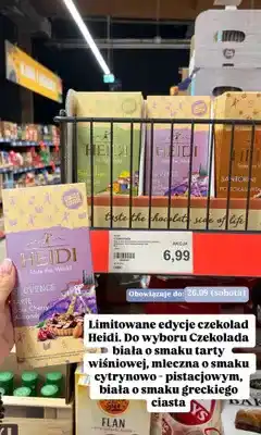 ALDI Czekolada biała Heidi Taste the World Provence oferta