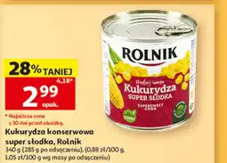 Auchan Kukurydza konserwowa Rolnik oferta