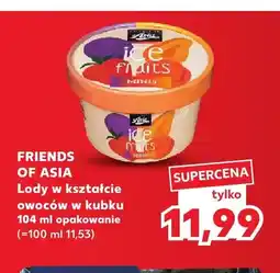 Kaufland Lody w kształcie owoców w kubku Friends of Asia oferta