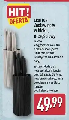 ALDI Zestaw noży w bloku 6-częściowy Crofton oferta