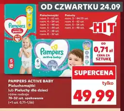 Kaufland Pieluchomajtki dla dzieci Pampers Active Baby oferta