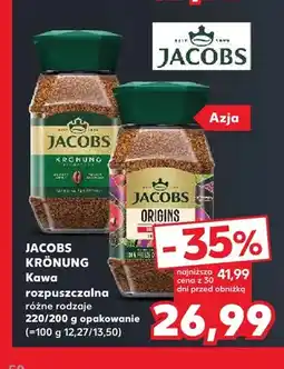 Kaufland Kawa rozpuszczalna różne rodzaje Jacobs Krönung oferta