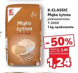 Kaufland Mąka żytnia pełnoziarnista T-2000 K-Classic oferta
