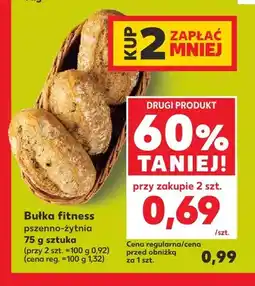 Kaufland Bułka fitness pszenno-żytnia oferta