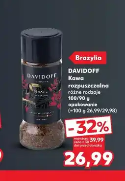 Kaufland Kawa rozpuszczalna różne rodzaje Davidoff oferta