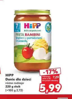 Kaufland Danie dla dzieci HiPP oferta