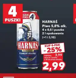 Kaufland Piwo Harnaś 4-pak oferta