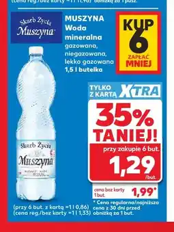 Kaufland Woda mineralna gazowana Muszyna Skarb Życia oferta