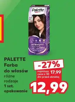 Kaufland Farba do włosów różne rodzaje Palette oferta