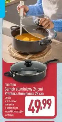 ALDI Garnek aluminiowy 24 cm z pokrywką Crofton oferta