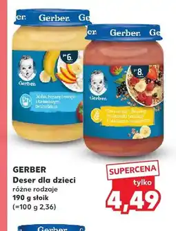 Kaufland Deser dla dzieci Gerber oferta