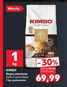 Kaufland Kawa ziarnista Caffe Crema Dolce Kimbo oferta