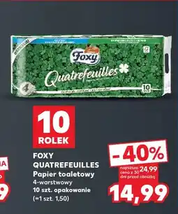 Kaufland Papier toaletowy 4-warstwowy Foxy Quatrefeuilles oferta