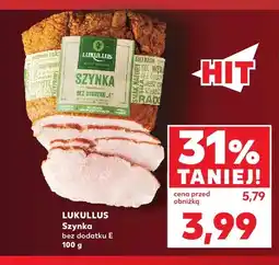 Kaufland Szynka bez dodatku E Lukullus oferta