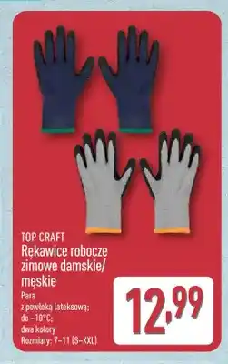 ALDI Rękawice robocze zimowe damskie Top Craft oferta