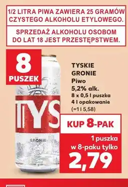 Kaufland Piwo Tyskie Gronie 8-pak oferta