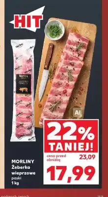 Kaufland Żeberka wieprzowe paski Morliny oferta