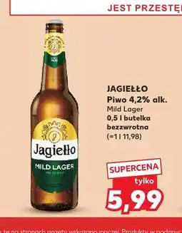 Kaufland Piwo 4,2% alk. Mild Lager Jagiełło oferta