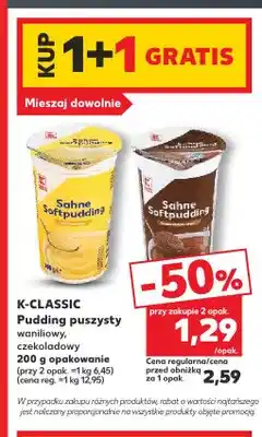 Kaufland Pudding puszysty waniliowy K-Classic oferta