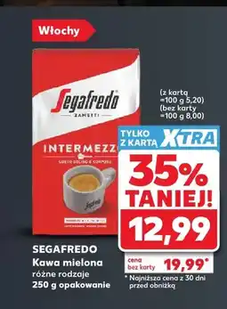 Kaufland Kawa mielona różne rodzaje Segafredo oferta