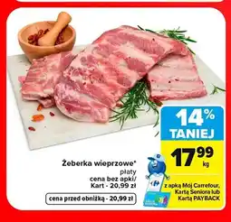 Carrefour Żeberka wieprzowe płaty oferta