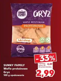 Kaufland Wafle proteinowe Gryz Sunny Family oferta