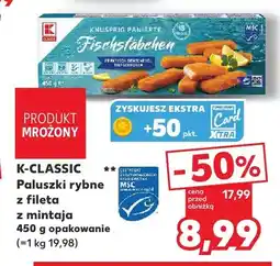 Kaufland Paluszki rybne z fileta z mintaja K-Classic oferta