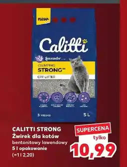 Kaufland Żwirek dla kotów bentonitowy lawendowy Calitti Strong oferta