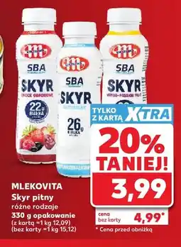 Kaufland Skyr pitny owoce ogrodowe Mlekovita oferta