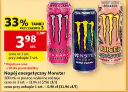 Auchan Napój energetyczny Monster oferta