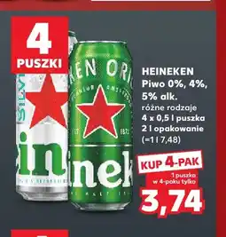Kaufland Piwo Heineken Silver 4-pak oferta