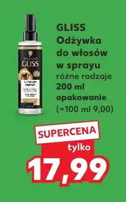 Kaufland Odżywka do włosów w sprayu różne rodzaje Gliss oferta