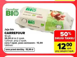 Carrefour Jajka kurze bio Carrefour oferta