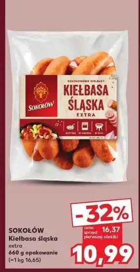 Biedronka Kiełbasa śląska 1 SZT 660 G oferta