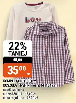 bi1 Komplet chłopięcy: koszula i T-shirt oferta