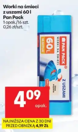 Delikatesy Centrum Worki na śmieci z uszami Pan Pack oferta