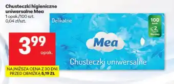 Chusteczki higieniczne uniwersalne Mea