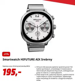 Media Markt Smartwatch HIFUTURE AIX Srebrny oferta
