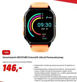 Media Markt Smartwatch HIFUTURE FutureFit Ultra3 Pomarańczowy oferta